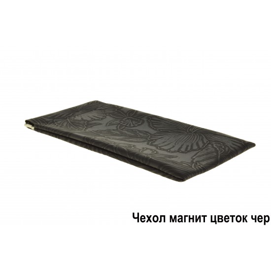 Чехол магнит цветок черный